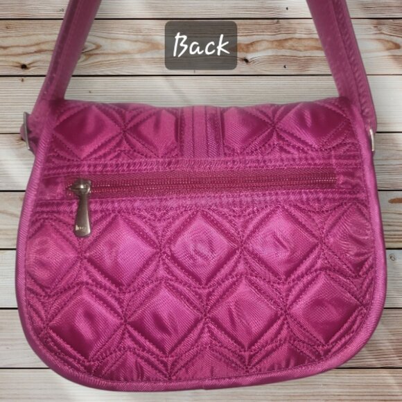 LUG Mini Crossbody - Swing/Orchid - Magenta Dark Pink - Adjustable Strap - RFID - Picture 2 of 10